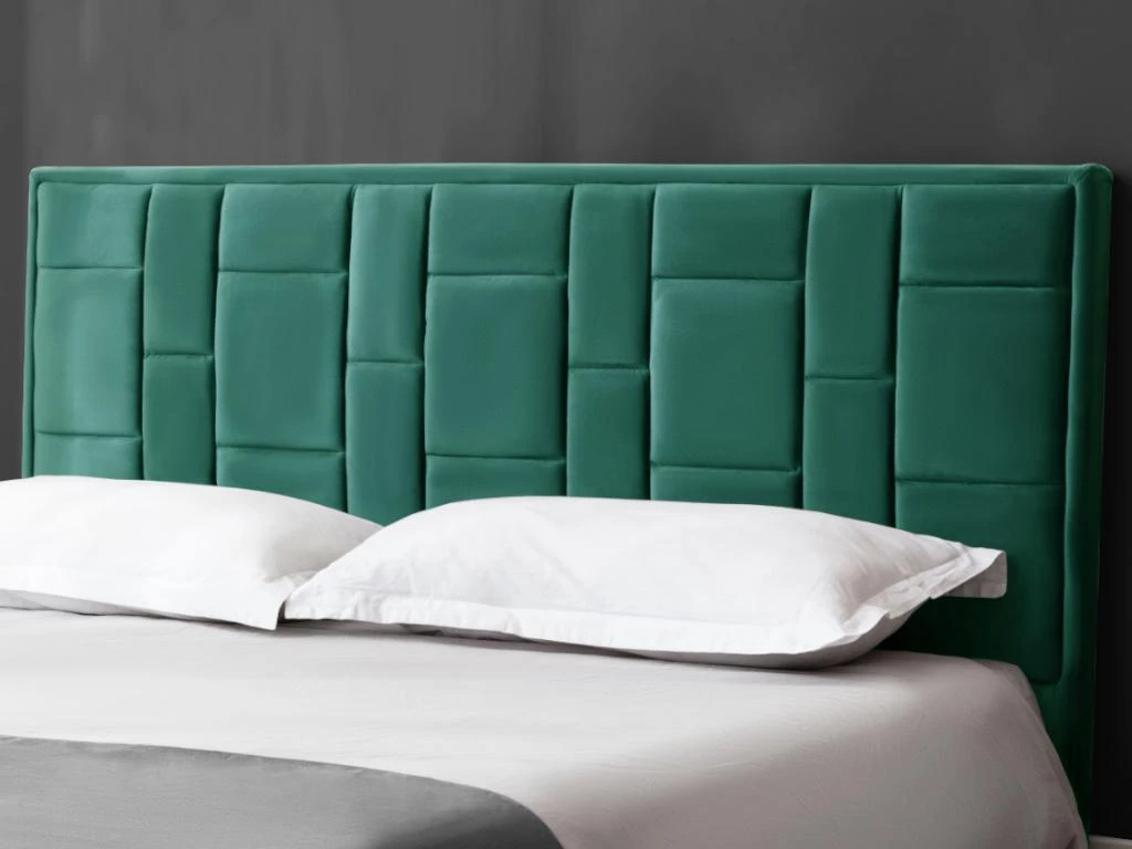 Tête De Lit HERMINE - 140 Cm - Velours - Vert 6 Tête De Lit HERMINE - 140 Cm - Velours - Vert – Image 4