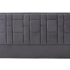 Tête De Lit HERMINE - 140 Cm - Velours - Gris Foncé -Sominova Soldes Boutique accessoire de spa 424677