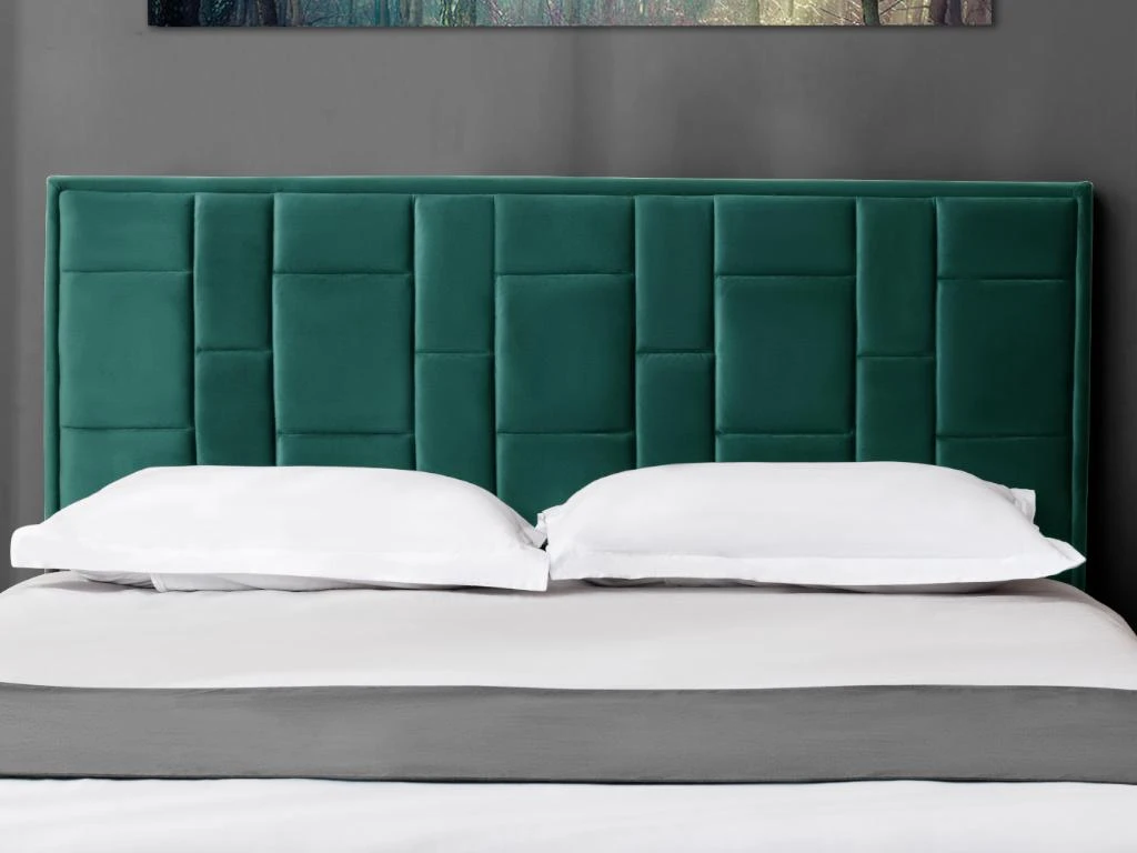 Tête De Lit HERMINE - 160 Cm - Velours - Vert 5 Tête De Lit HERMINE - 160 Cm - Velours - Vert – Image 3