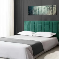 Tête De Lit HERMINE - 160 Cm - Velours - Vert