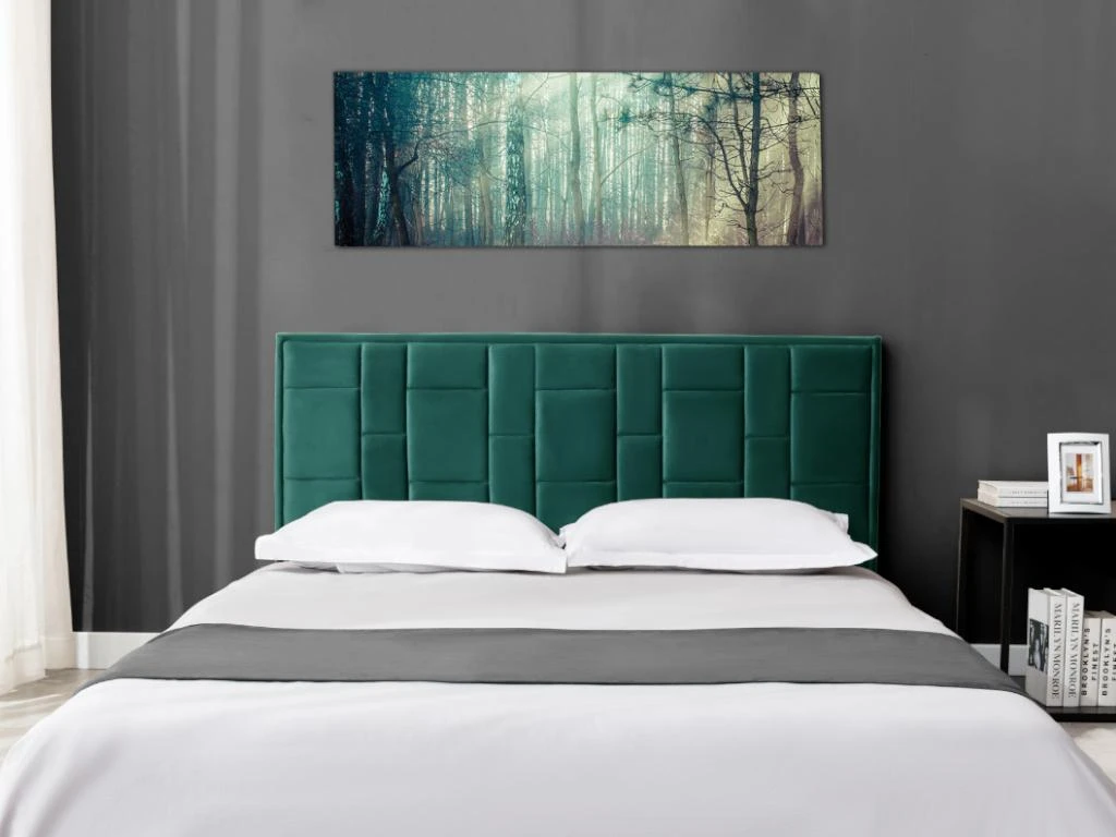 Tête De Lit HERMINE - 160 Cm - Velours - Vert 4 Tête De Lit HERMINE - 160 Cm - Velours - Vert – Image 2