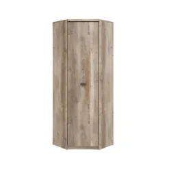 LISETTO | Armoire D'angle Salon Chambre Adulte Et Chambre Ado | Style Moderne | 205,5 X 74,5 X 74,5 Cm | Tringle | Étagères -Sominova Soldes Boutique armoire et dressing 10055221