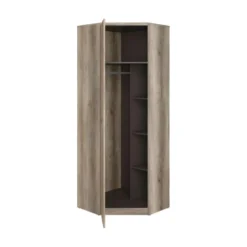 LISETTO | Armoire D'angle Salon Chambre Adulte Et Chambre Ado | Style Moderne | 205,5 X 74,5 X 74,5 Cm | Tringle | Étagères -Sominova Soldes Boutique armoire et dressing 10055223