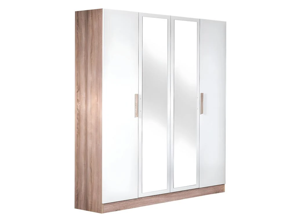 PREEM - Armoire 4 Portes Avec Miroir Central 5 PREEM - Armoire 4 Portes Avec Miroir Central – Image 3