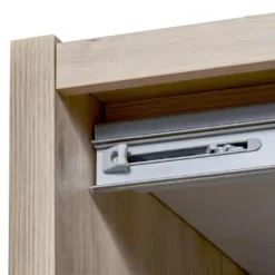 LETTY - Armoire 2 Portes Coulissantes 2m Aspect Bois Clair 10 LETTY - Armoire 2 Portes Coulissantes 2m Aspect Bois Clair -Sominova Soldes Boutique armoire et dressing 10059081