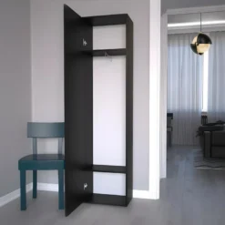 ATARA | Armoire D'entrée Avec Grand Miroir | 180x50x35 Cm | Deux étagères + Porte-cintres à L'intérieur | Meubles D'entrée -Sominova Soldes Boutique armoire et dressing 10059345