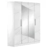 MOZAYIK BLANCHE - Armoire 4 Portes Avec Miroir Central -Sominova Soldes Boutique armoire et dressing 10059707