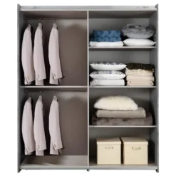 ABBY - Armoire 4 Portes Avec Miroir Central -Sominova Soldes Boutique armoire et dressing 10060155