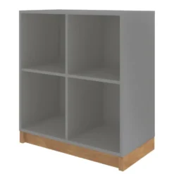 Rayonnage Bas Gris Mat Haut 76 Cm 4 Niches 9 Rayonnage Bas Gris Mat Haut 76 Cm 4 Niches -Sominova Soldes Boutique armoire et dressing 10060409