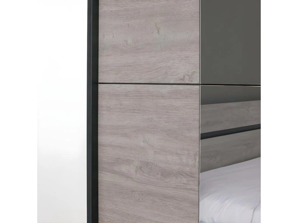 MARJORIE - Armoire 2 Portes Coulissantes 200cm 7 MARJORIE - Armoire 2 Portes Coulissantes 200cm – Image 5