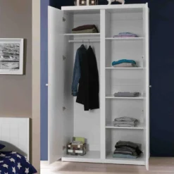 DEBBIE - Armoire 2 Portes Laquée Blanche 7 DEBBIE - Armoire 2 Portes Laquée Blanche -Sominova Soldes Boutique armoire et dressing 10479401