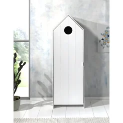 HAVRE - Armoire Cabane De Plage Blanche 1 Porte -Sominova Soldes Boutique armoire et dressing 10506965