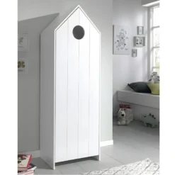 HAVRE - Armoire Cabane De Plage Blanche 1 Porte -Sominova Soldes Boutique armoire et dressing 10506971