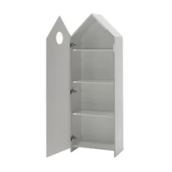 HAVRE - Armoire Cabane De Plage Grise 1 Porte 9 HAVRE - Armoire Cabane De Plage Grise 1 Porte -Sominova Soldes Boutique armoire et dressing 10506977