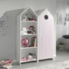 HAVRE - Pack Bibliothèque + Armoire 1 Porte Rose 2 HAVRE - Pack Bibliothèque + Armoire 1 Porte Rose -Sominova Soldes Boutique armoire et dressing 10506989