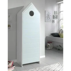 HAVRE - Armoire Cabane De Plage Vert Menthe 1 Porte -Sominova Soldes Boutique armoire et dressing 10507003