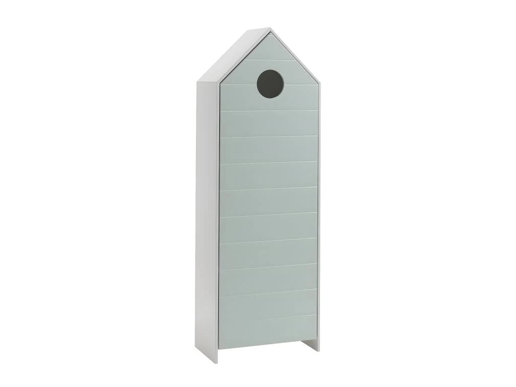 HAVRE - Pack Bibliothèque + Armoire 1 Porte Vert Menthe 5 HAVRE - Pack Bibliothèque + Armoire 1 Porte Vert Menthe – Image 3