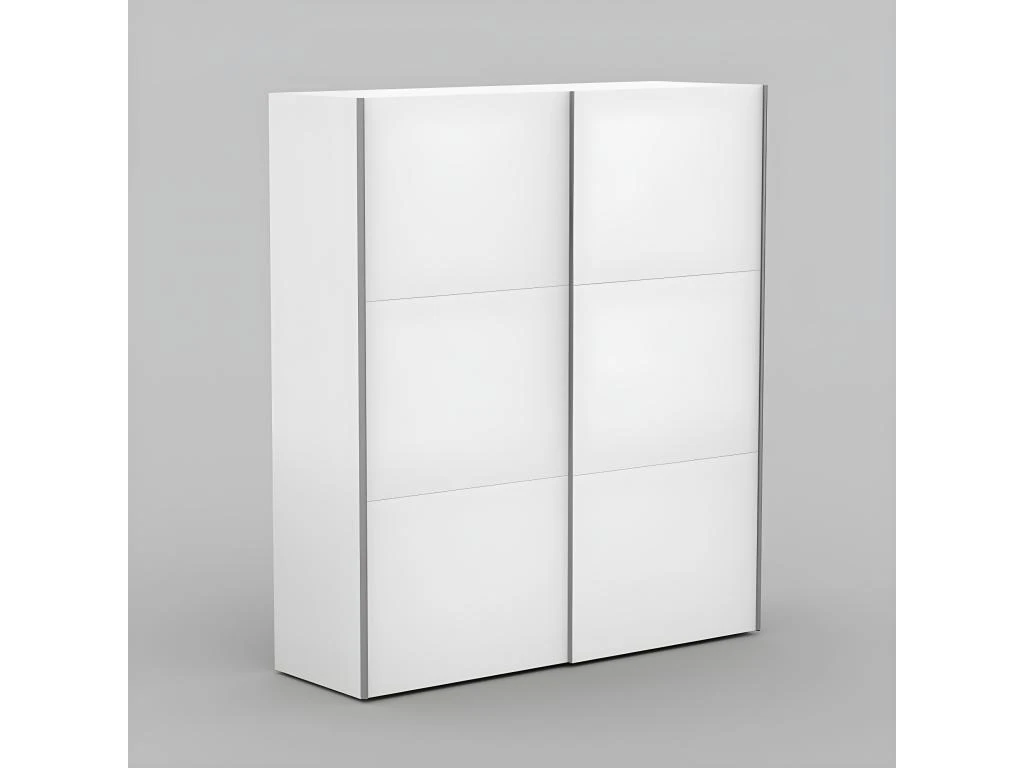 Armoire Design 2 Portes Coulissantes 200cm Couleur Blanc. Collection SMITH 3 Armoire Design 2 Portes Coulissantes 200cm Couleur Blanc. Collection SMITH