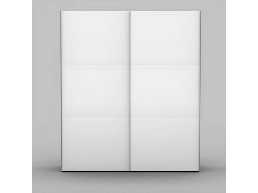 Armoire Design 2 Portes Coulissantes 200cm Couleur Blanc. Collection SMITH 5 Armoire Design 2 Portes Coulissantes 200cm Couleur Blanc. Collection SMITH – Image 3