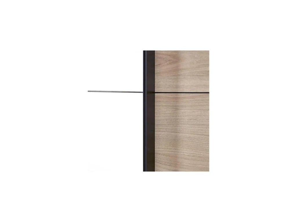 Armoire 3 Portes Coulissantes 280 Cm Bois Clair/miroir - ANAELLE 7 Armoire 3 Portes Coulissantes 280 Cm Bois Clair/miroir - ANAELLE â Image 5