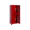 Armoire 4 Portes, 3 Tiroirs Rouge Meuble Chinois - PEKIN 2 Armoire 4 Portes, 3 Tiroirs Rouge Meuble Chinois - PEKIN -Sominova Soldes Boutique armoire et dressing 11144077