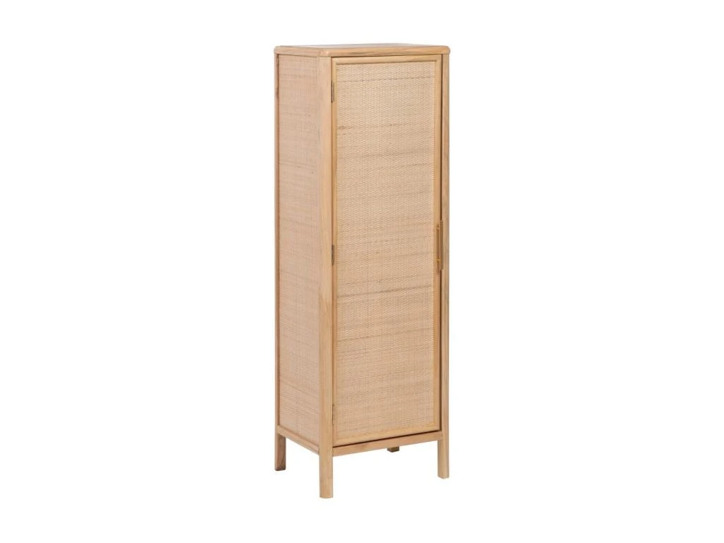 Armoire De Salon 1 Porte Bois Naturel - CHRISTINA 3 Armoire De Salon 1 Porte Bois Naturel - CHRISTINA