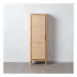 Armoire De Salon 1 Porte Bois Naturel - CHRISTINA 7 Armoire De Salon 1 Porte Bois Naturel - CHRISTINA -Sominova Soldes Boutique armoire et dressing 11144119