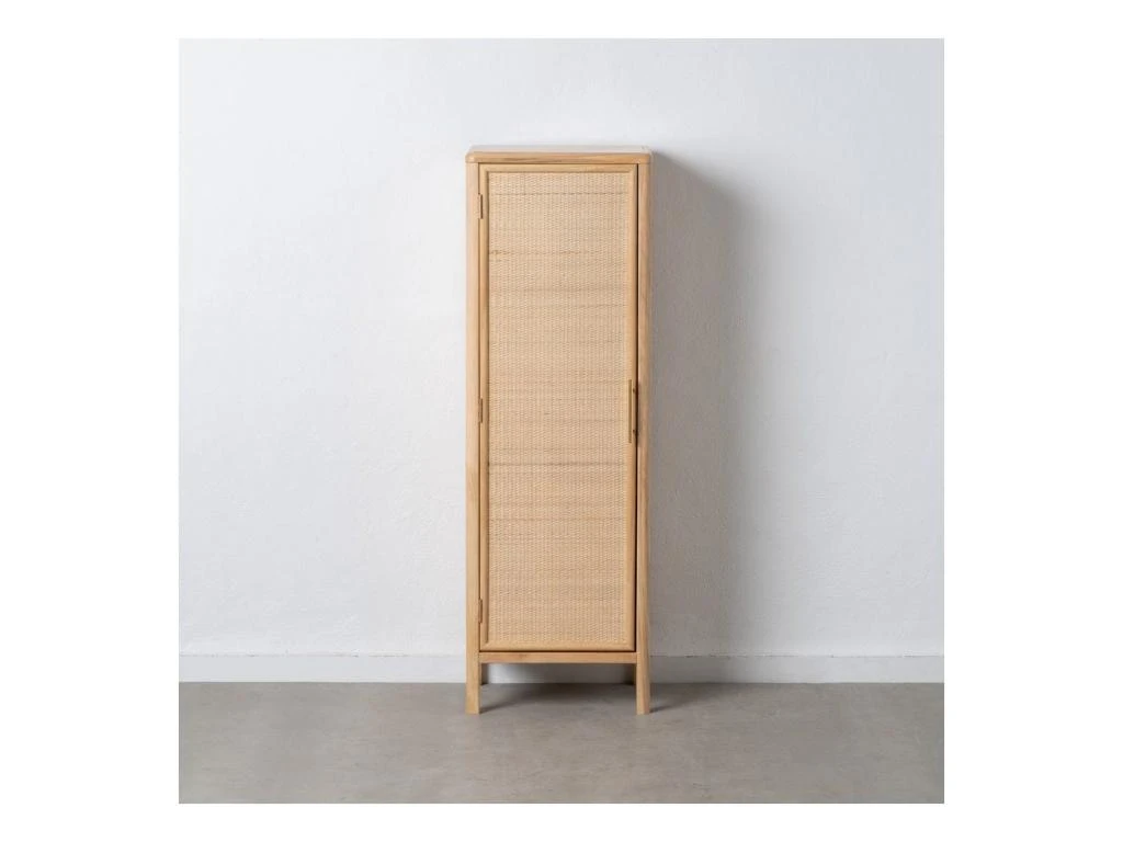 Armoire De Salon 1 Porte Bois Naturel - CHRISTINA 5 Armoire De Salon 1 Porte Bois Naturel - CHRISTINA – Image 3