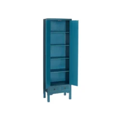 Armoire Lingère 2 Portes, 2 Tiroirs Bleue Meuble Chinois - PEKIN 9 Armoire Lingère 2 Portes, 2 Tiroirs Bleue Meuble Chinois - PEKIN -Sominova Soldes Boutique armoire et dressing 11144261