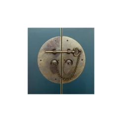 Armoire Lingère 2 Portes, 2 Tiroirs Bleue Meuble Chinois - PEKIN 10 Armoire Lingère 2 Portes, 2 Tiroirs Bleue Meuble Chinois - PEKIN -Sominova Soldes Boutique armoire et dressing 11144263