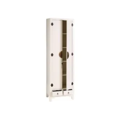 Armoire Lingère 2 Portes, 2 Tiroirs Blanc Meuble Chinois - PEKIN 8 Armoire Lingère 2 Portes, 2 Tiroirs Blanc Meuble Chinois - PEKIN -Sominova Soldes Boutique armoire et dressing 11144287