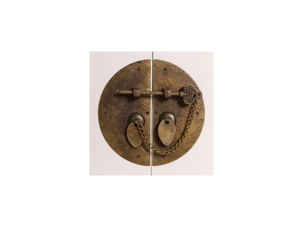 Armoire 4 Portes, 3 Tiroirs Blanc Meuble Chinois - PEKIN 5 Armoire 4 Portes, 3 Tiroirs Blanc Meuble Chinois - PEKIN – Image 3