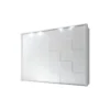 Armoire 2 Portes Coulissantes 275 Cm Blanc Mat à LEDs - TICATO -Sominova Soldes Boutique armoire et dressing 11144585
