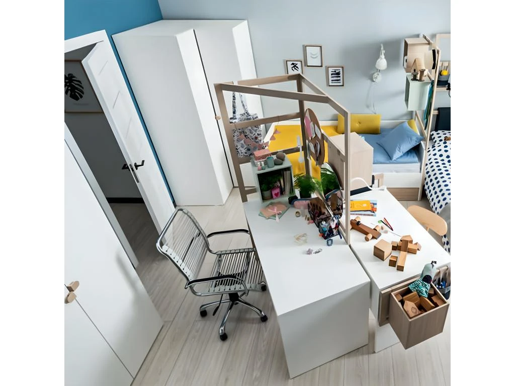 Armoire D'Angle Blanche 2 Portes - Stige 4 Armoire D'Angle Blanche 2 Portes - Stige – Image 2