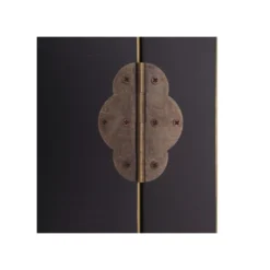 Armoire 4 Portes, 3 Tiroirs Noire Meuble Chinois - PEKIN -Sominova Soldes Boutique armoire et dressing 12072425