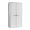 LAZIO - Armoire 2 Portes Effet Lambris Poignées Corde 2 LAZIO - Armoire 2 Portes Effet Lambris Poignées Corde -Sominova Soldes Boutique armoire et dressing 12350583