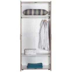 Armoire 2 Portes 187X80X47Cm Blanc - Venprodin