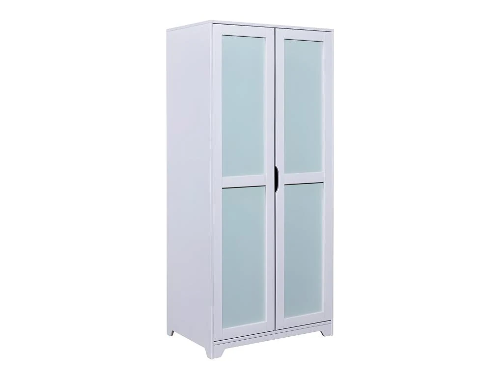 GLASCA - Armoire 2 Portes En Pin Gris Et Vert D'Eau 3 GLASCA - Armoire 2 Portes En Pin Gris Et Vert D'Eau