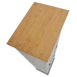 Armoire TEQUILA Meuble De Rangement Avec 7 Tablettes Derrière 1 Porte Battante Et 2 Tiroirs, En Pin Massif Lasuré Gris Et Brun 11 Armoire TEQUILA Meuble De Rangement Avec 7 Tablettes Derrière 1 Porte Battante Et 2 Tiroirs, En Pin Massif Lasuré Gris Et Brun -Sominova Soldes Boutique armoire et dressing 12853343