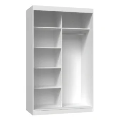 PAOLO - Armoire à 2 Portes Coulissantes - 2 Miroirs - L. 120 Cm - Dressing De Chambre 2 Portes -Sominova Soldes Boutique armoire et dressing 12912107