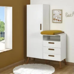 Armoire à Langer Zahia Blanc -Sominova Soldes Boutique armoire et dressing 13076479