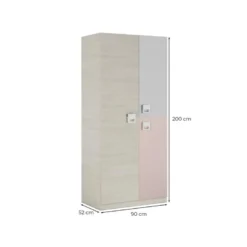 Armoire Penderie Enfant 3 Portes L90 X H200 Cm -Sominova Soldes Boutique armoire et dressing 14661219