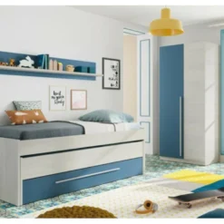 Armoire Penderie Enfant 2 Portes L90 X H200 Cm