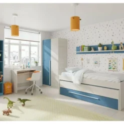 Armoire Penderie Enfant 2 Portes L90 X H200 Cm -Sominova Soldes Boutique armoire et dressing 14661237