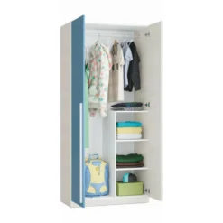 Armoire Penderie Enfant 2 Portes L90 X H200 Cm -Sominova Soldes Boutique armoire et dressing 14661239