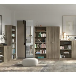 Armoire, Collection TOLLY, 2 Portes, 75x150 Cm, Coloris Chêne Sonoma -Sominova Soldes Boutique armoire et dressing 15893107