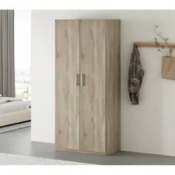 Armoire, Collection TOM, 2 Portes 80 Cm Chêne Sonoma 8 Armoire, Collection TOM, 2 Portes 80 Cm Chêne Sonoma -Sominova Soldes Boutique armoire et dressing 15893121