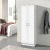 Armoire De Rangement, Collection STAN, 2 Portes, Coloris Blanc, Idéal Pour Votre Entrée, Salle De Bain Ou Buanderie. 1 Armoire De Rangement, Collection STAN, 2 Portes, Coloris Blanc, Idéal Pour Votre Entrée, Salle De Bain Ou Buanderie. -Sominova Soldes Boutique armoire et dressing 15893149