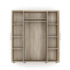 Armoire, Garde-robe, Collection TOM, 4 Portes 160 Cm, Penderie Intégrée Chêne Sonoma -Sominova Soldes Boutique armoire et dressing 15894455