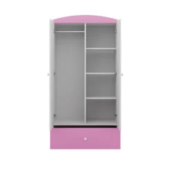 Armoire Enfant Éléphant 2 Portes 1 Tiroir De Rangement - Rose -Sominova Soldes Boutique armoire et dressing 17566769